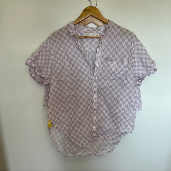 Kerri Rosenthal Purple Heart Short Sleeve Pajama Set Size Large - Picture 2 of 7